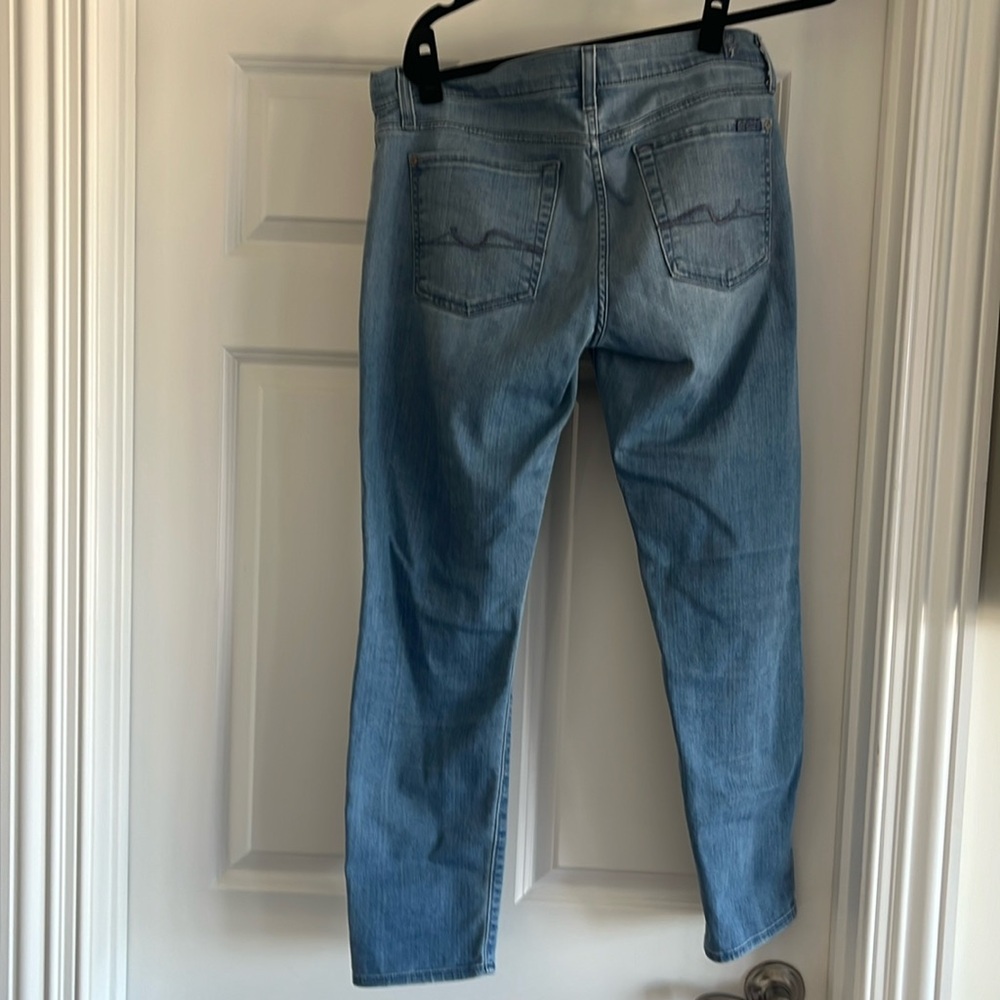 7 Josefina skinny boyfriend cut taped leg stretchy jeans